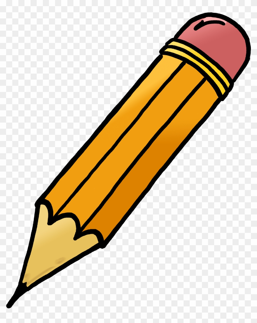 Pencil Clipart - Pencil With Eraser Clipart #165868