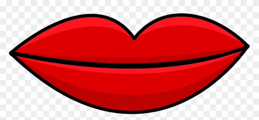Lips Kiss Red - Clip Art #166259