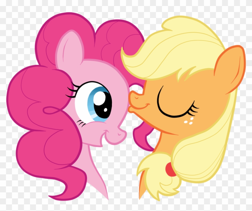 Applejack, Applepie, Artist - Pinkie Pie Kissing Applejack #166344