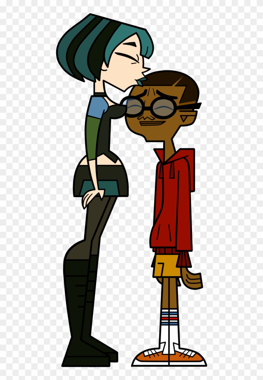 Gwen Kissing Cameron By Terrance Hearts Art - Gwen From Total Drama Island #166369