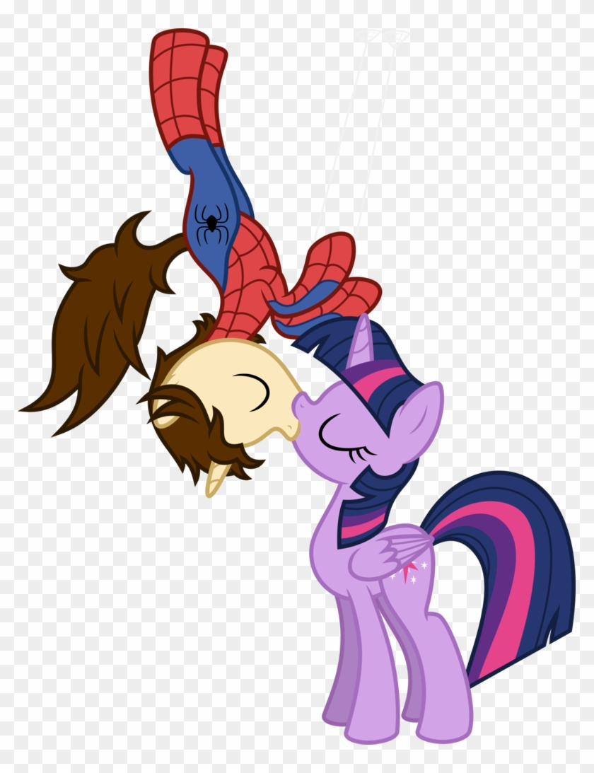 Twilight Kissing Peter By Segamarvel - Mlp Twilight And Flash Kiss #166399