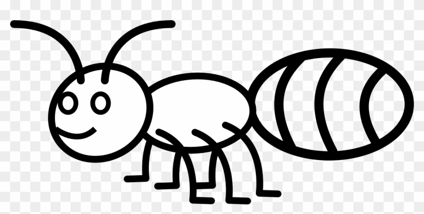 Closed - Book - Clipart - Black - And - White - Coloring Picture Of Ant #166408