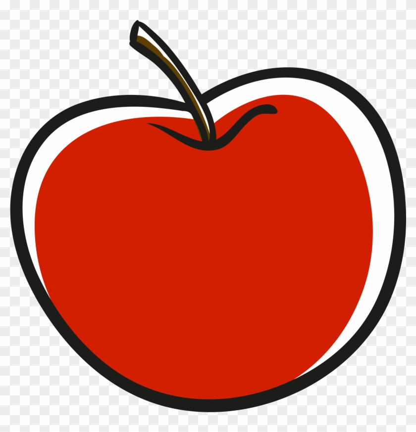 Apple Love Heart Clip Art - Apple #166460