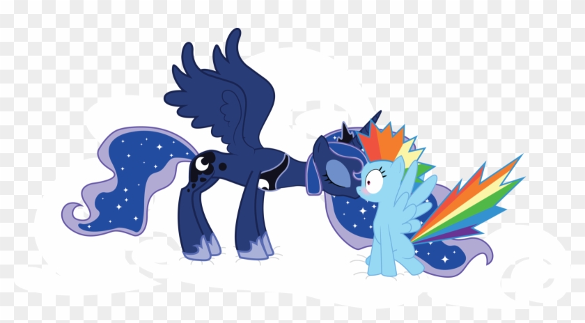 Lunadash Kiss By Onyx123 Lunadash Kiss By Onyx123 - Princess Luna And Rainbow Dash #166495