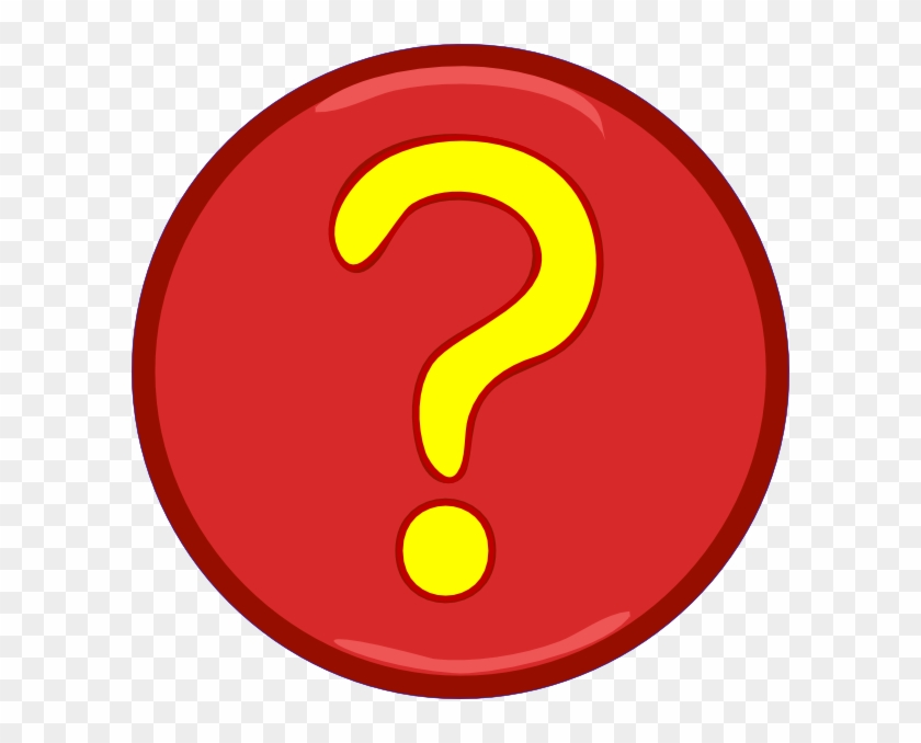 Yellow Question Mark Inside Red Circle Clip Art - Question Mark Clip Art #166490