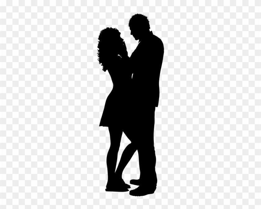 Couple Silhouette Png Clip Art Image - Happy Couple Silhouette Png #166615