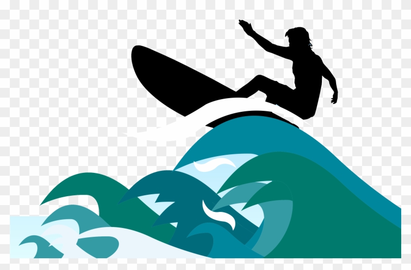 Surfing Surfboard Clip Art - Surf Vector Png #166668