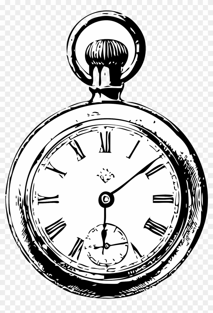 Related Alice In Wonderland Pocket Watch Clipart - Pocket Watch Clip Art #166768
