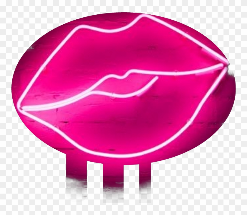 Neon Lights Lips Background #166810