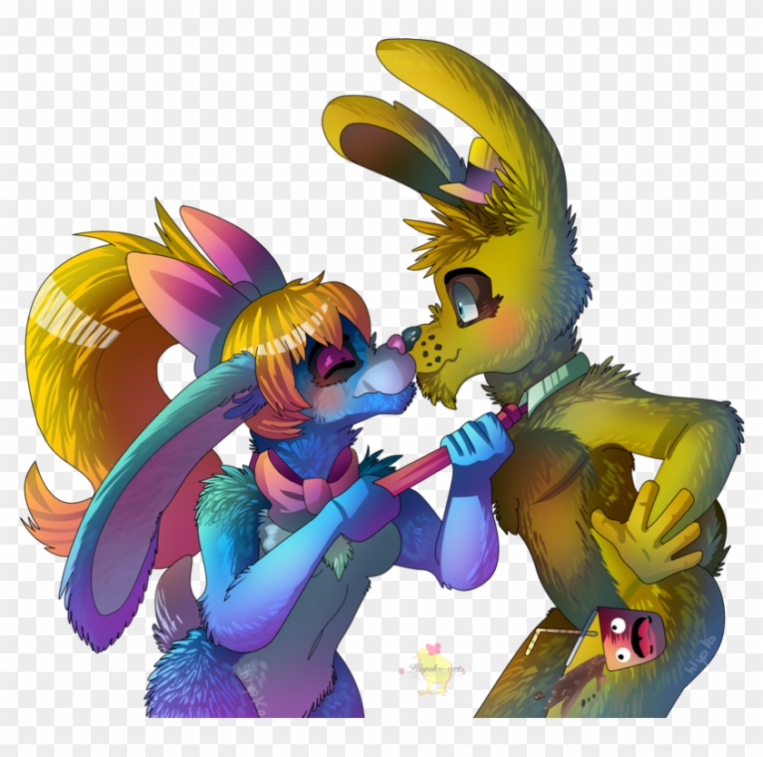 Smooch [ Commission ] By Hiyoko Little Chick - Cartoon #167009