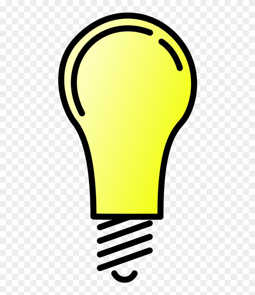 Lightbulb Lit Medium 600pixel Clipart, Vector Clip - Light Bulb Clipart With Transparent Background #167073