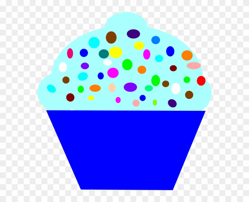 Cupcake Blue Clip Art - Cupcakes Yellow & Blue Clipart #167118