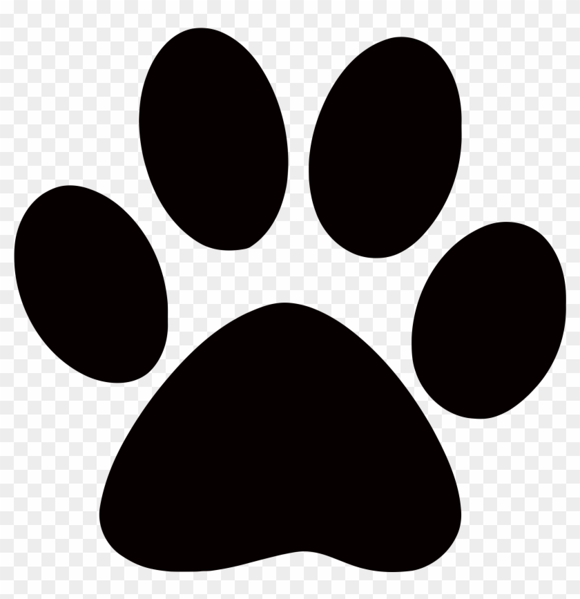 Panther Paw Print Clip Art - Dog Paw Clip Art #167122