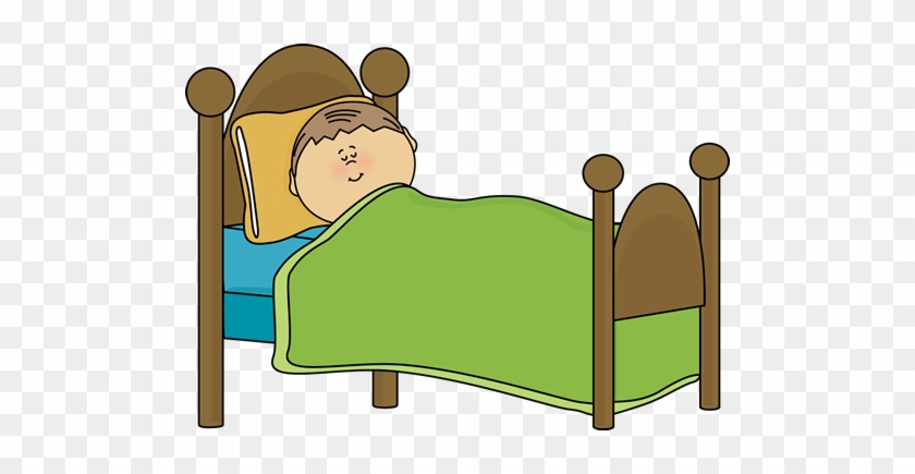 Cartoon Pictures Of People Sleeping - Boy In Bed Clipart #167173