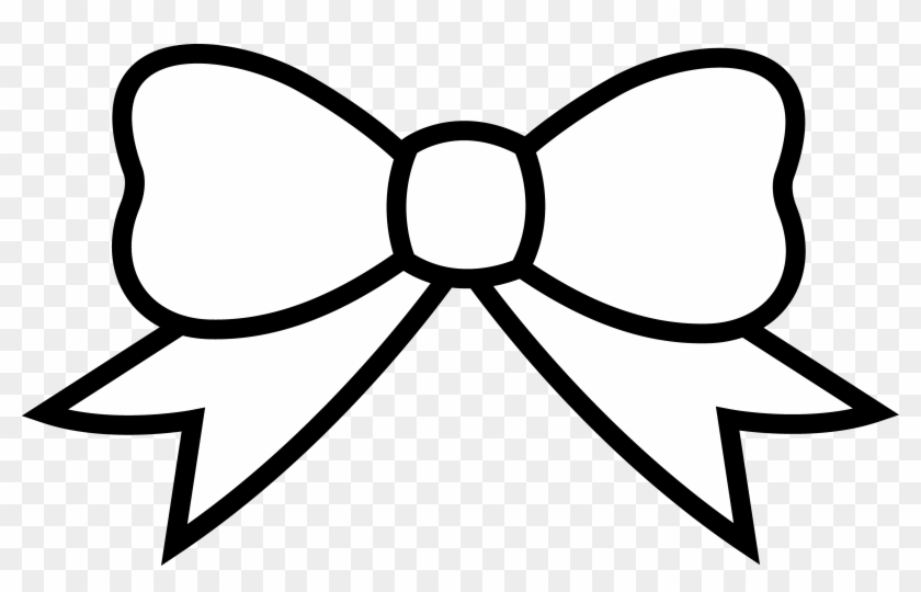 Clip Art Black And White Ribbons And Bows Clipart - Bow Coloring Pages #167177