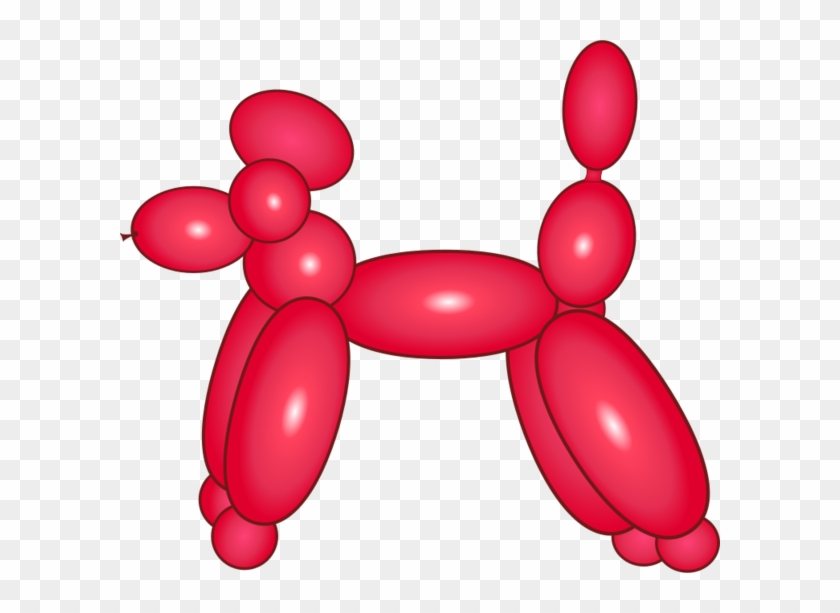 Balloon Dog Cliparts - A&t Designs Dog Balloon Animal 3" Sew #167183