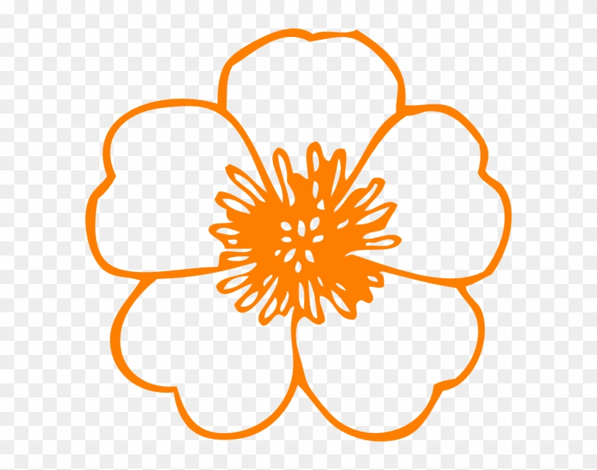 Orange Flowers Cliparts - Flower Clip Art Free #167216