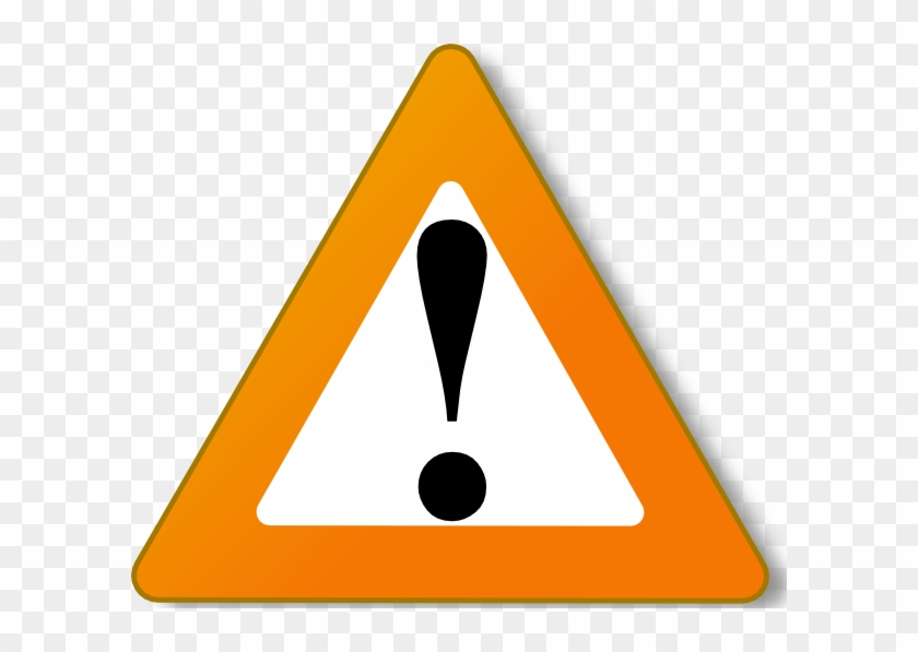 Hazard Cliparts - Warning Sign Orange #167217