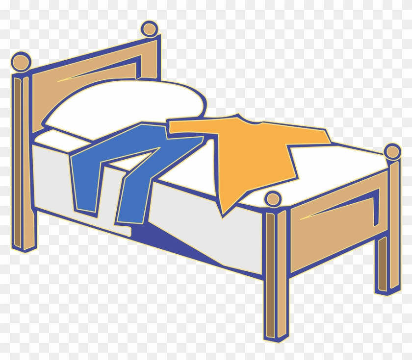 Shirt On The Bed Clipart #167226