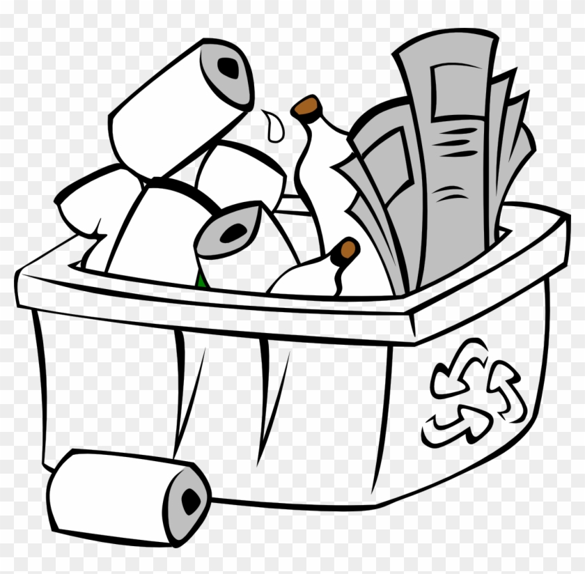 Recycle Clipart Black And White Free Images - Recycling Black And White #167238