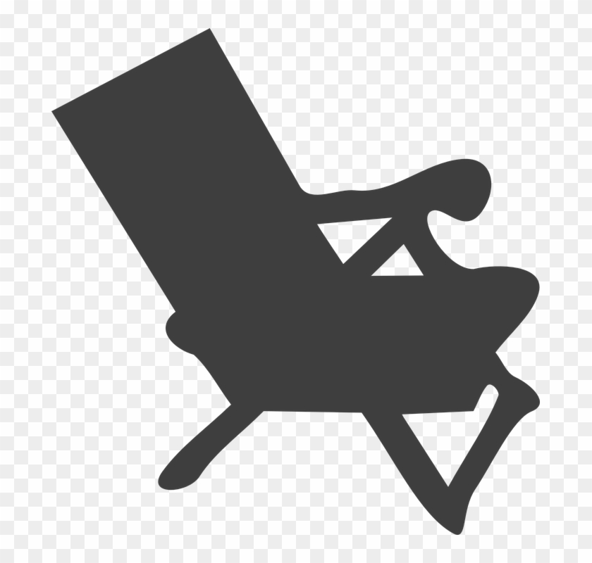 Canvas Chair, Deck Chair, Beach, Summer - Beach Chair Clip Art #167256