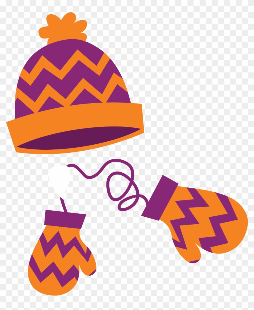 Winter Holidays Clip Art - Hats And Gloves Clip Art #167271