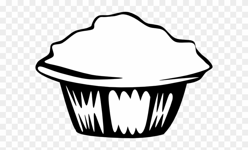 Muffin Black White Clip Art - Muffin Clip Art #167288