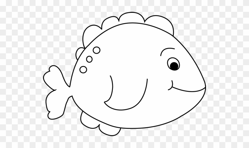 Black And White Little Fish Clip Art - Fish Black And White #167290