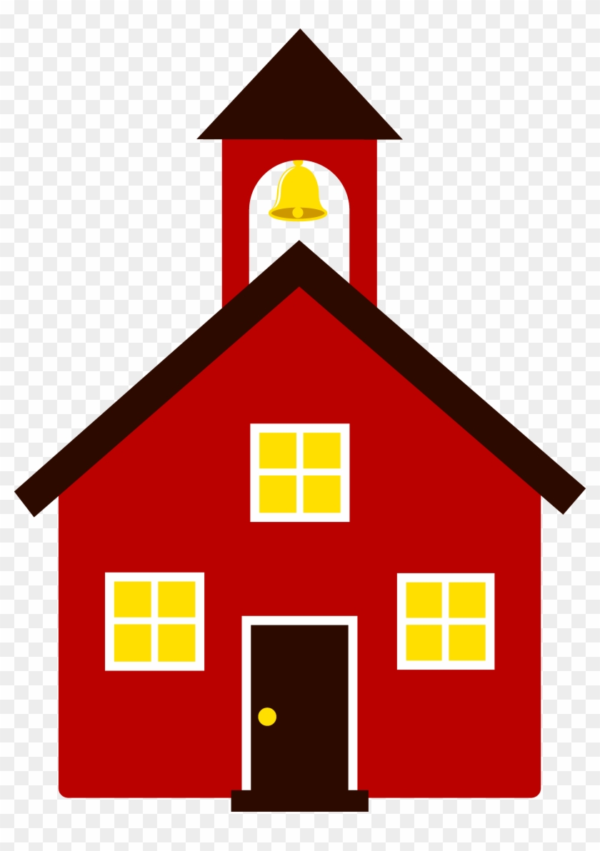 Cute House Clipart - Little Red School House Clip Art #167369