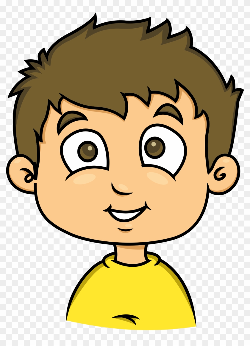 Smiling Face Of A Child - Face Boy Cartoon - Free Transparent PNG Clipart  Images Download