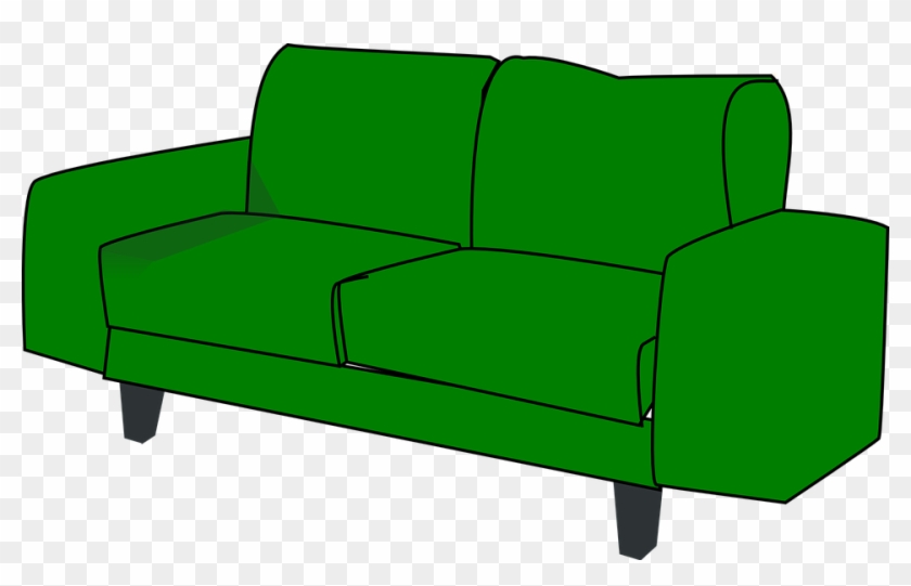Couch Sofa Furniture Free Vector Graphic On Pixabay - Sofa Clipart #167425