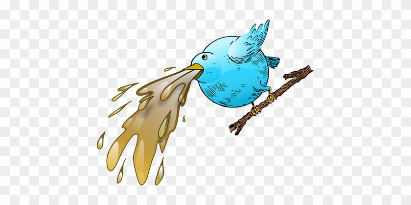 Twitter Tweet Bird Social Web Sick Vomit N - Vomit Png #167473