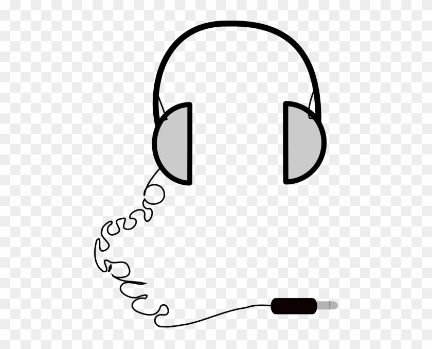 Headphones Simple Clip Art At Clker - Simple Drawing Of Headphones #167475