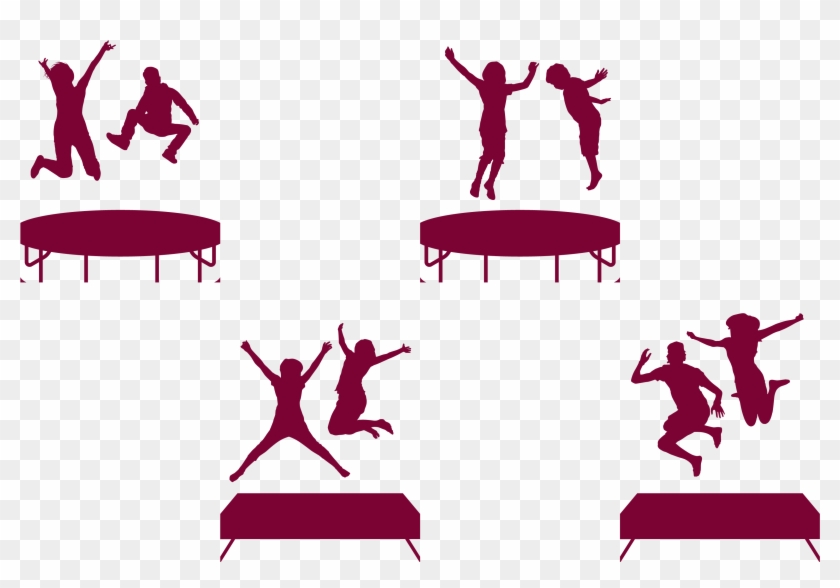 Trampoline Trampolining Jumping Clip Art - Jump On Trampoline Clipart #167487