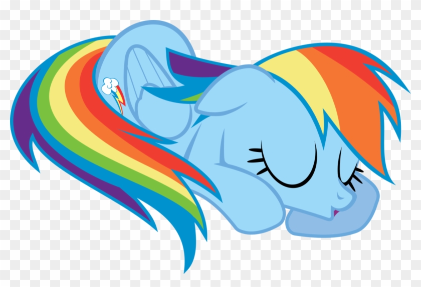 Nap Time Rainbow Dash By Uxyd On Deviantart Clip Art - Rainbow Dash Sleeping Gif #167541