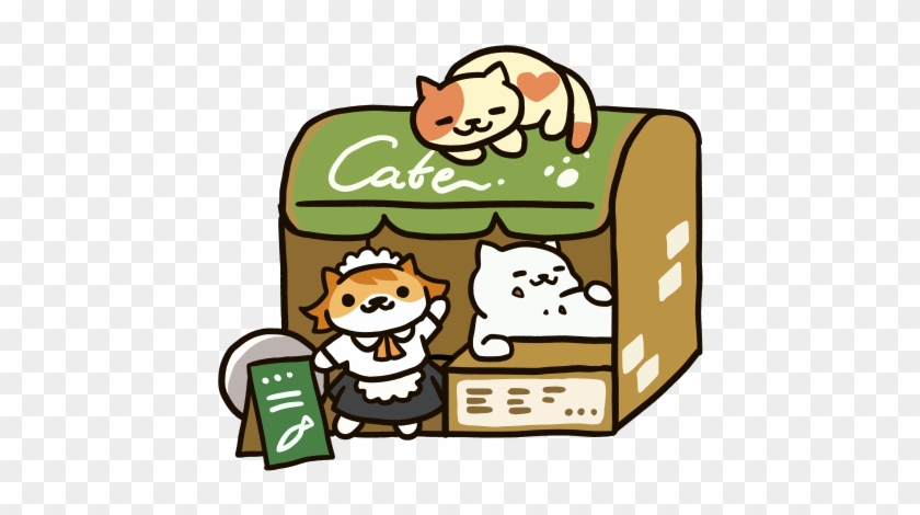 Going Out To Eat Clipart - Neko Atsume Cafe Style #167559