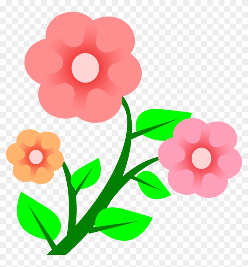 Three Clip Art Ideas Medium Size - Flower Cartoon Png #167568