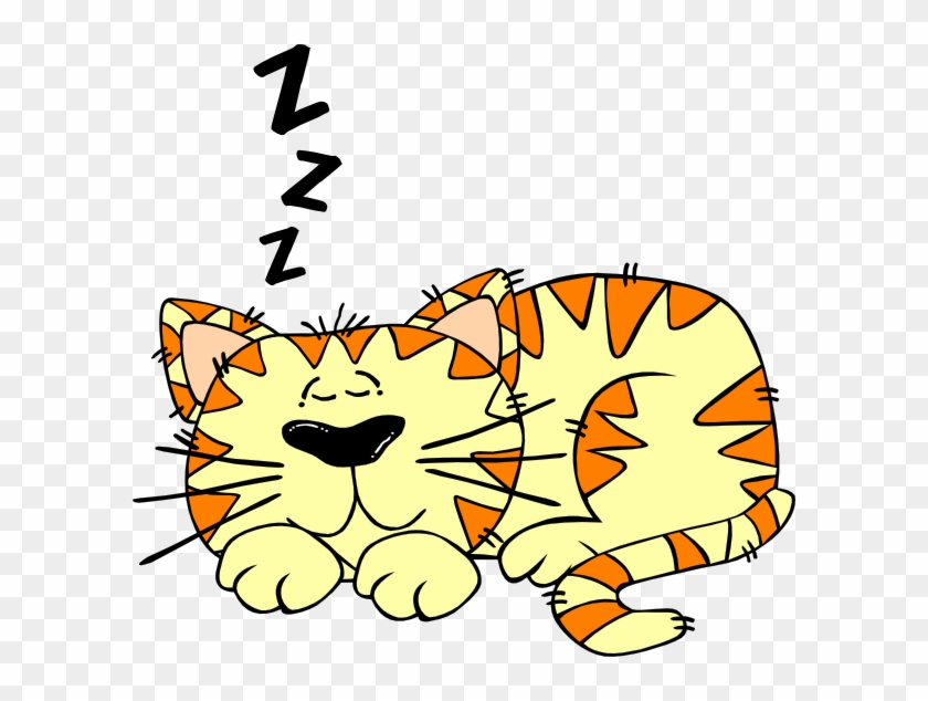Sleep Cat Clip Art - Sleep Cat Clip Art #167627