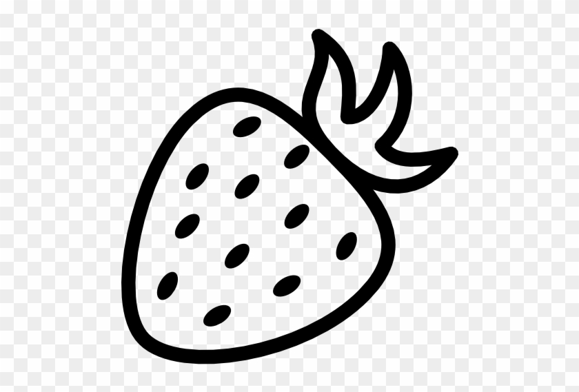 Strawberry Clipart Black And White - Black And White Strawberry #167660