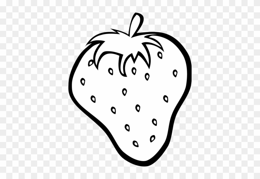 Strawberry - Clipart - Black - And - White - Fruits Clipart Black And White #167694