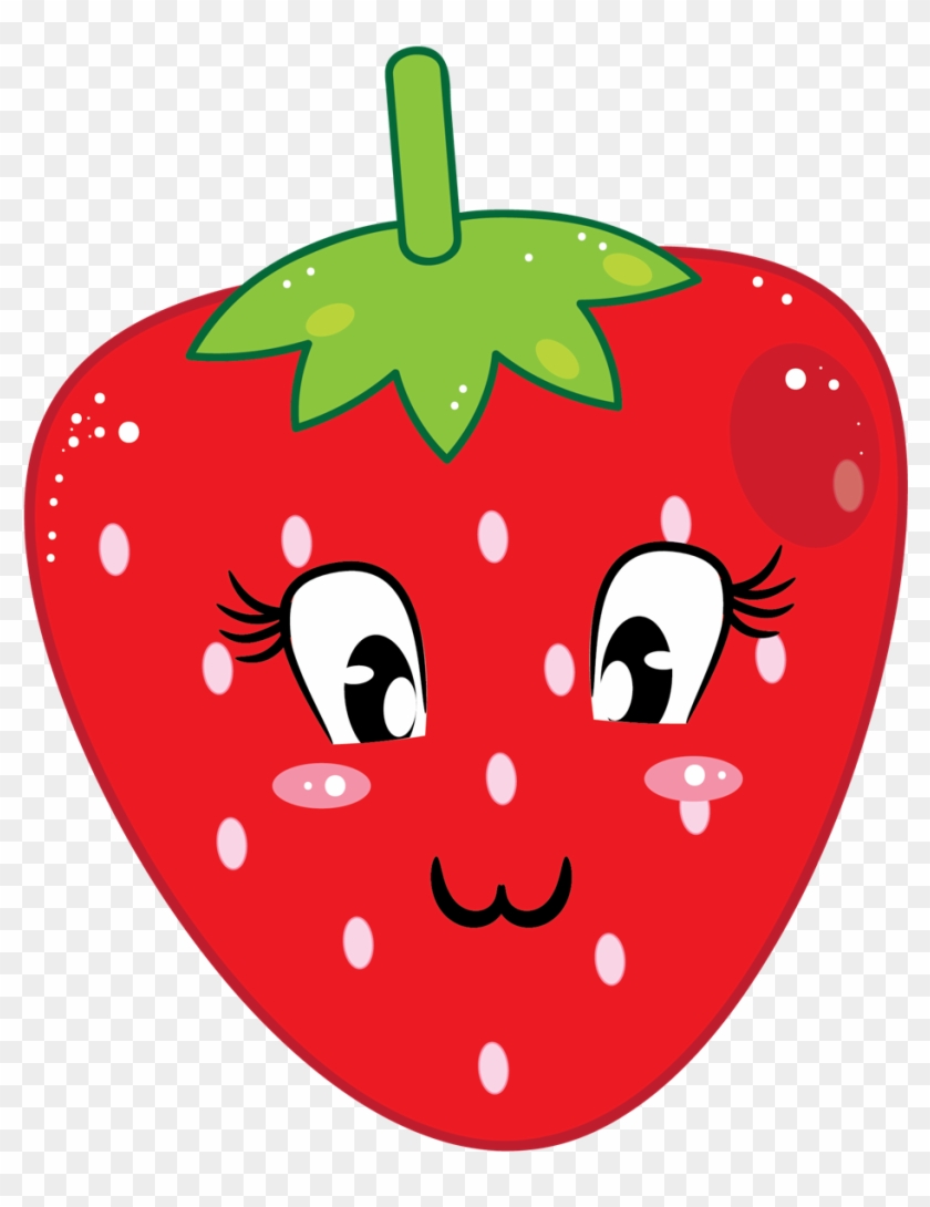 This Cute Cartoon Strawberry Clip Art Done In Cool - Cute Strawberry Clipart #167720