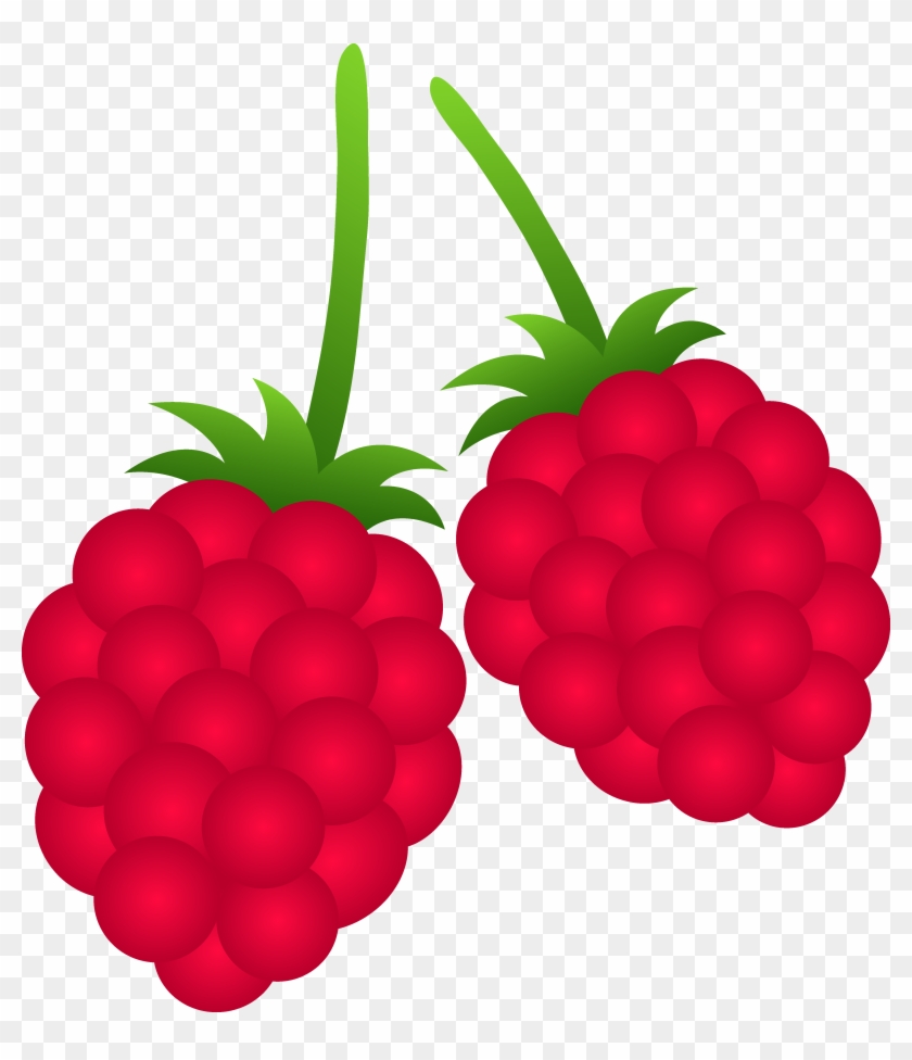 Two Raspberries - Berry Clipart #167842