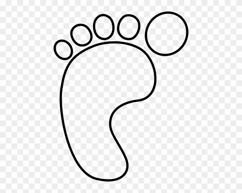 Foot Outline Template - Baby Feet Clip Art #167876