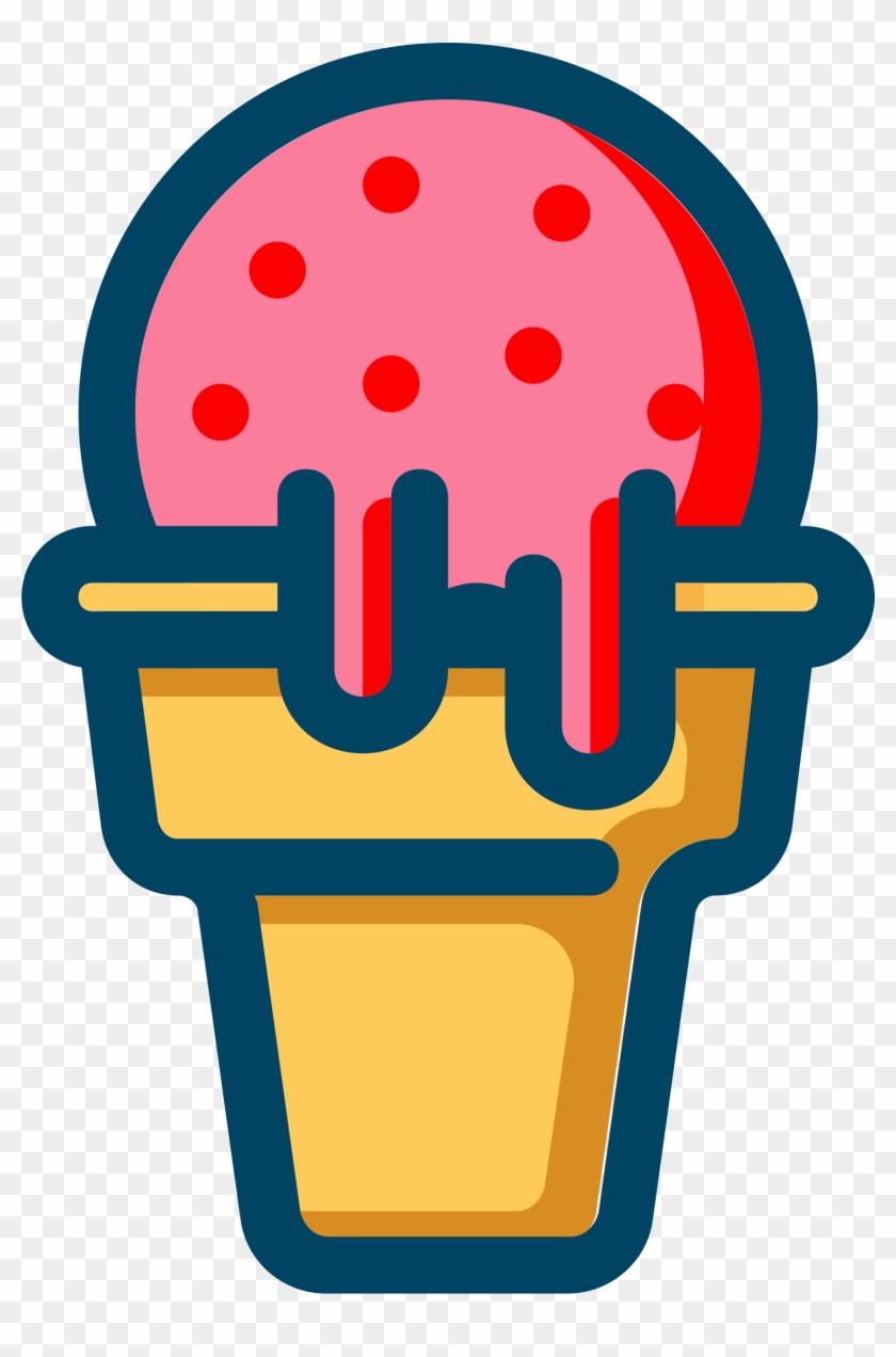 Big Image - Strawberry Ice Cream Clipart #167912