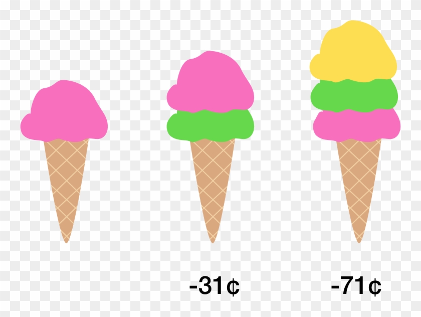 An Ice Cream Shop Sells 3 Flavored Scoops - One Scoop Ice Cream #167919