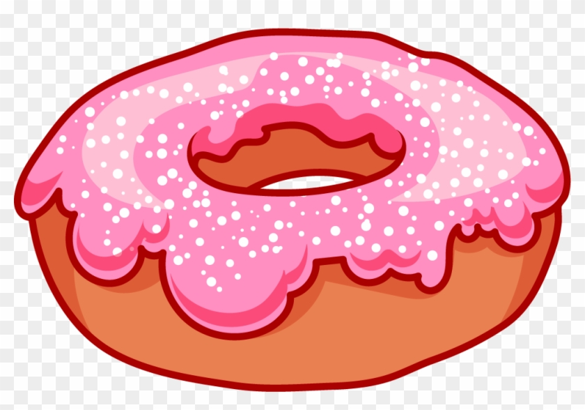 Doughnut Bagel Cream Clip Art - Strawberry Doughnut Png #167923