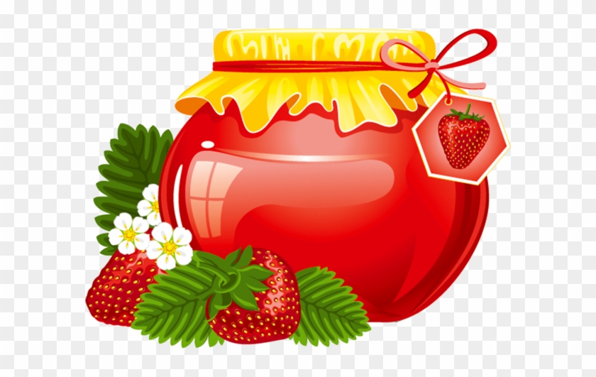 Strawberries In Jars & Bottles - Strawberry Jam Gifs #167991