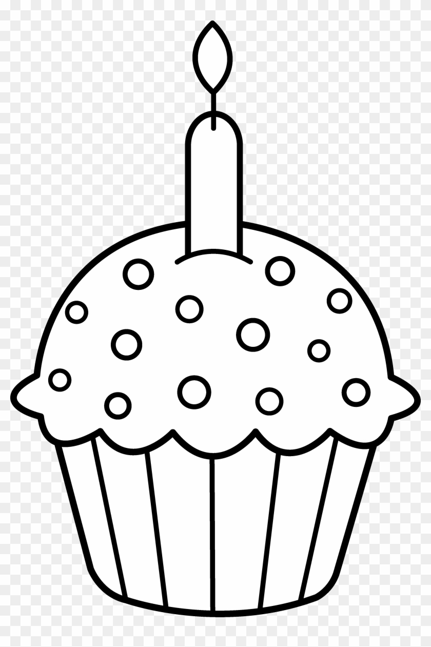 Free Clip Art Gift Ideas Clip Art, Free And Cricut - Cute Cupcake Coloring Pages #168117