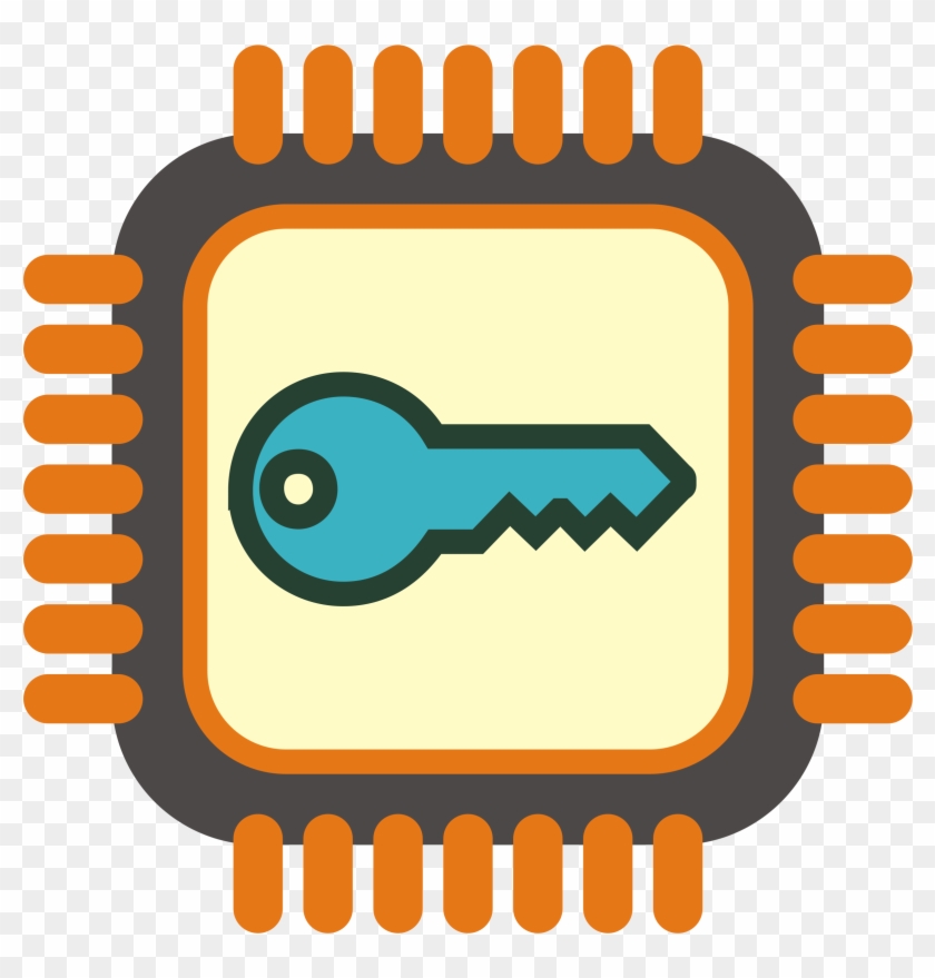 Crypto Chip Clip Art - Computer Chip Vector Png #168255