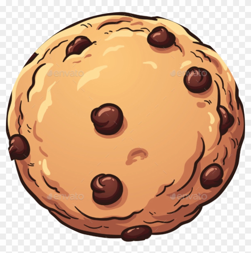 Cookie Sandwich £7 - Chocolate Chip Cookie Cartoon #168302